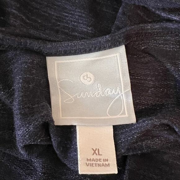 Dressbarn Short Sleeve Navy Tee Size XL - Picture 3 of 4